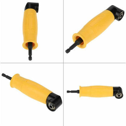 90 Degree Right Angle Drill Adapter Yellow Angle Driver 6.35Mm Hex Shank Driver And Screwdriver Drill V1188-MS-227-0778