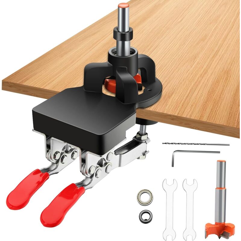 35Mm Hinge Jig, Door Cabinet Hinge Jig, Concealed Hinge Jig, Drill Guide Locator For Cabinets And Wardrobes V1188-MS-227-0782