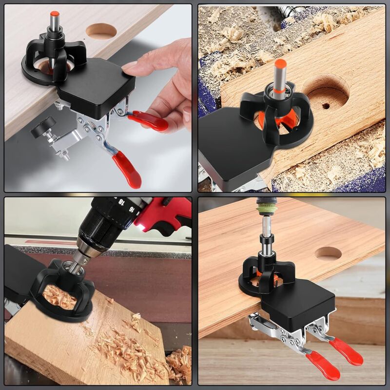 35Mm Hinge Jig, Door Cabinet Hinge Jig, Concealed Hinge Jig, Drill Guide Locator For Cabinets And Wardrobes V1188-MS-227-0782