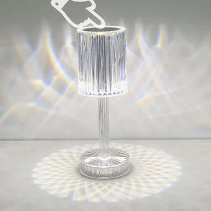 Crystal LED Table Lamp, Rechargeable Cordless Table Lamp, Touch Dimming LED Bedside Lamp For Living ROom V1188-MS-227-0786