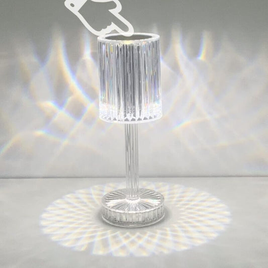 Crystal LED Table Lamp, Rechargeable Cordless Table Lamp, Touch Dimming LED Bedside Lamp For Living ROom V1188-MS-227-0786