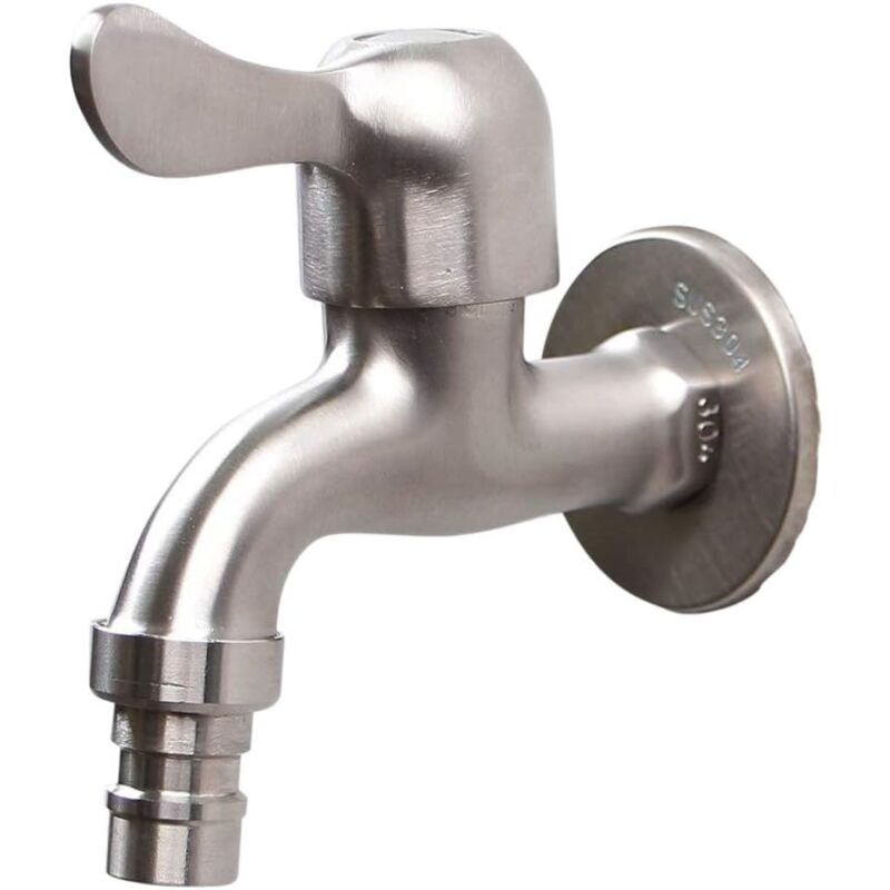 304 Stainless Steel Faucet 1/2' Flow Valve V1188-MS-227-0787