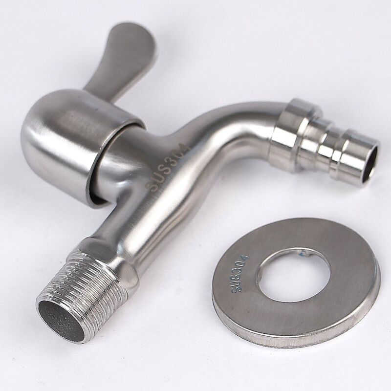 304 Stainless Steel Faucet 1/2' Flow Valve V1188-MS-227-0787