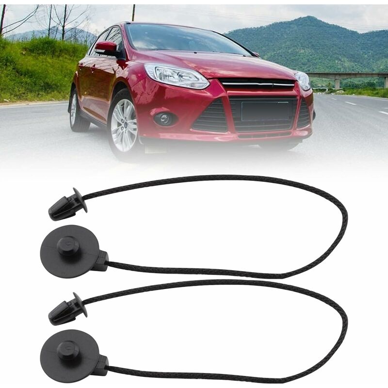 2 pcs Rear Parcel Shelf Tie Down Cords Compatible With Ford Focus Mk3 2012-2017 Cv6Z5846538A Bm51A46538Aa V1188-MS-227-0792