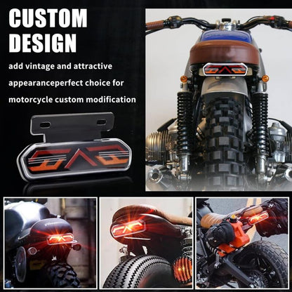 Multifunctional Motorcycle Tail Light 12V Universal Waterproof LED Brake Light Driving Lights Turn Signals For V1188-MS-227-0794