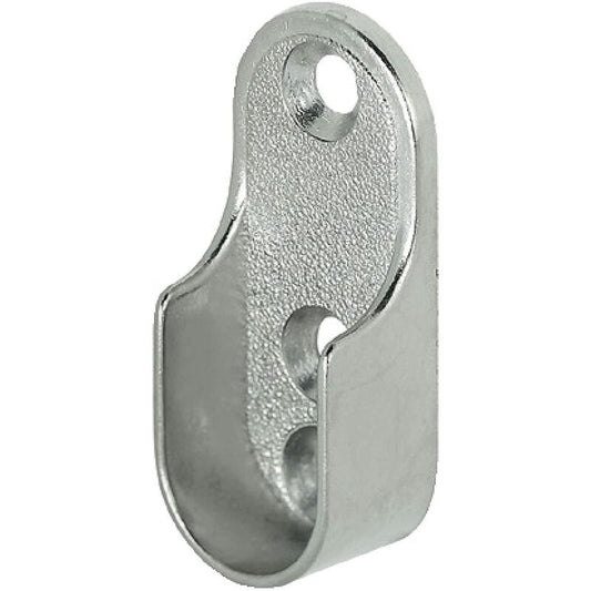 Oval Furniture Rail Hanger 2 Pieces - Wardrobe Tube Bracket For Oval Bar Nickel Plated Steel ROd Hanger V1188-MS-227-0795