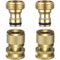 Garden Hose Quick Connect - Quick Connect Garden Hose Connectors, Solid Brass Water Hose Quick Connect, 3/4" V1188-MS-227-0796