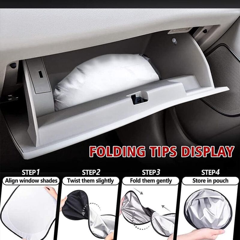 Car Windshield Sun Shade,Foldable Front Windshield Visor Sunshade Cover,Anti Uv Reflective Protector,Sunshade V1188-MS-227-0806