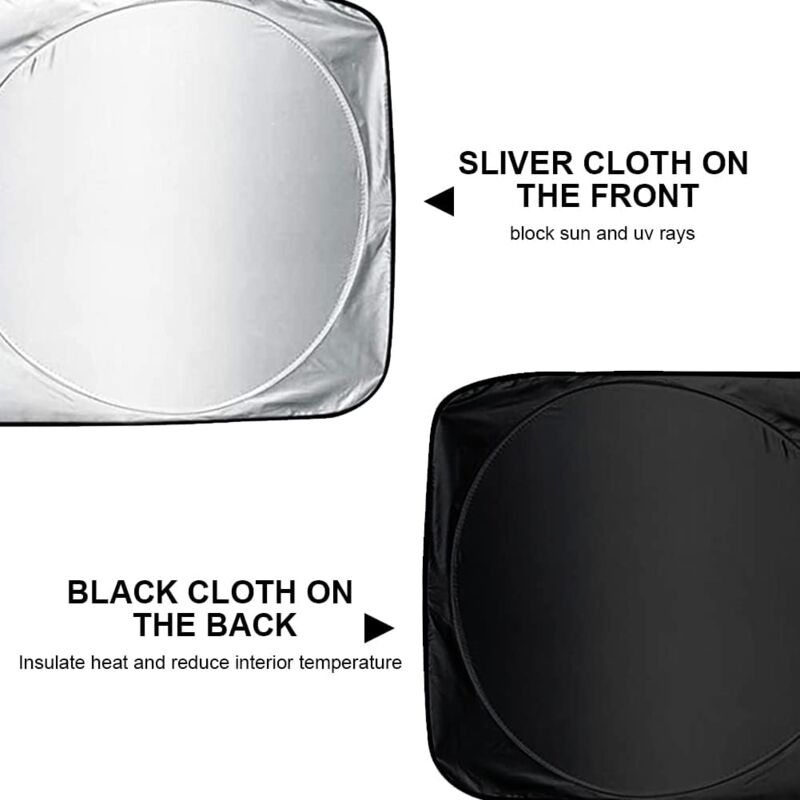 Car Windshield Sun Shade,Foldable Front Windshield Visor Sunshade Cover,Anti Uv Reflective Protector,Sunshade V1188-MS-227-0806