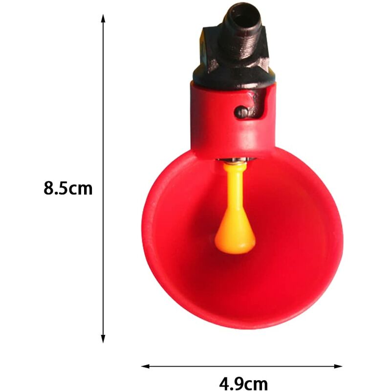 10 pcs Poultry Drinking Water Cups Automatic Plastic Chicken Cage Water Bowls Quail Piegon Waterers For V1188-MS-227-0811
