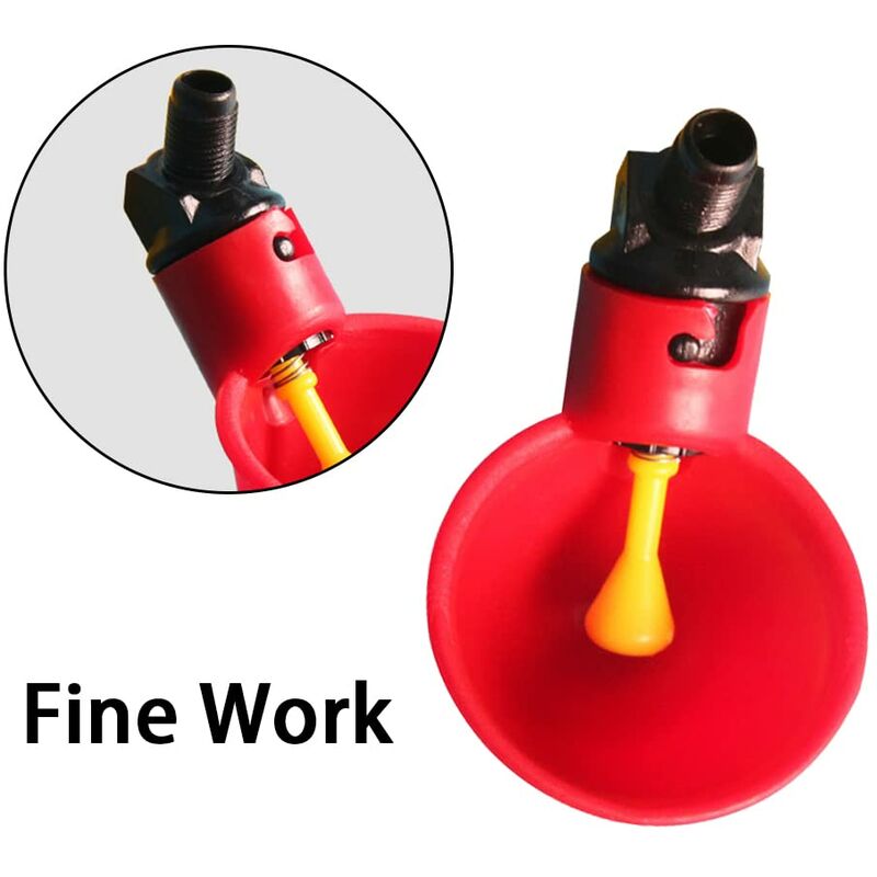 10 pcs Poultry Drinking Water Cups Automatic Plastic Chicken Cage Water Bowls Quail Piegon Waterers For V1188-MS-227-0811