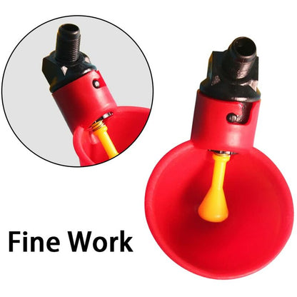 10 pcs Poultry Drinking Water Cups Automatic Plastic Chicken Cage Water Bowls Quail Piegon Waterers For V1188-MS-227-0811