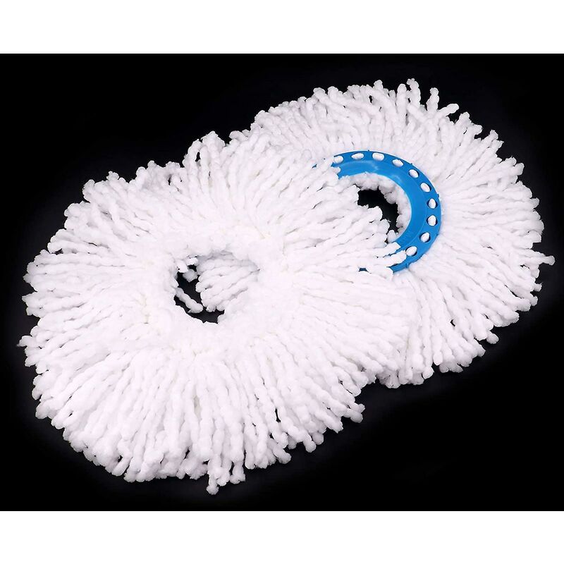 4 pcs Microfiber Mop Heads, ROund Replacement Mop Heads 360 ROtation Mop Heads For Floor Cleaning (Diameter V1188-MS-227-0813