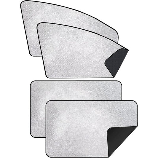Car Sun Shade - Car Curtain For Baby/Kids/Pets/Adults Car, With Uv Protection, Privacy Protection, Silver V1188-MS-227-0815