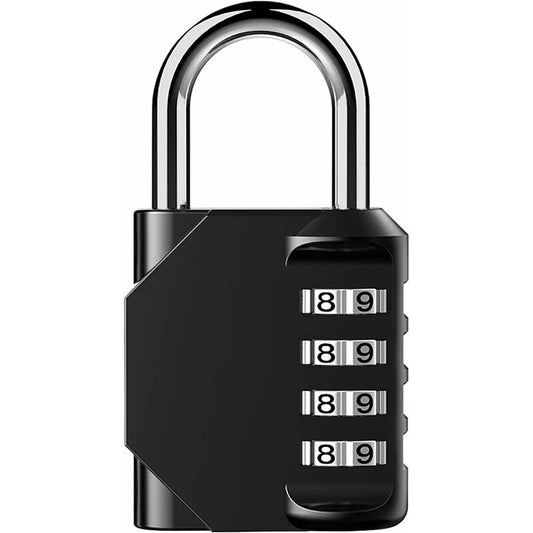 Padlock, Code Lock, Gym Lock, Waterproof Outdoor 4 Digit Resettable Combination Lock For School Gym Locker, V1188-MS-227-0816