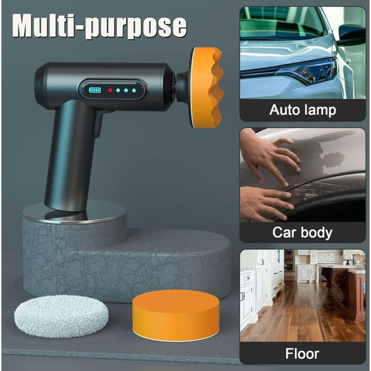 Portable Waxing Polisher With Polishing Pad, Polisher With 2000Mah Lithium Battery Brushless Polisher V1188-MS-227-0824