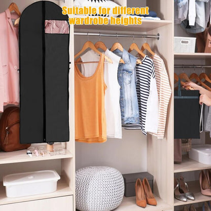 2 pcs Foldable Garment Covers 180X60Cm, Breathable Dustproof Protective Cover For Long Wedding Evening Dress V1188-MS-227-0825