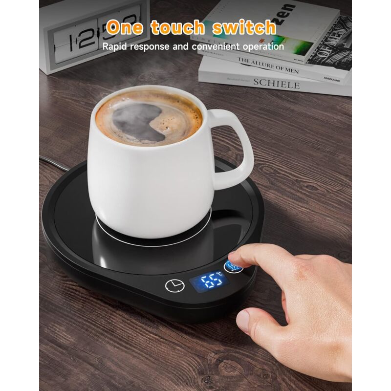 Coffee Mug Warmer With 3 Temperature Settings Electric Beverage Warmer Auto Shut-Off, Coffee, Tea And Milk V1188-MS-227-0831