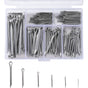 230 pcs Stainless Steel Cotter Pins M1 M2.5 M3 M4 M5 Retaining Pin Assortment Kit With Storage Box V1188-MS-227-0833