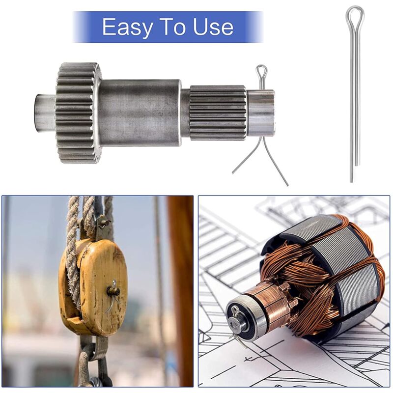 230 pcs Stainless Steel Cotter Pins M1 M2.5 M3 M4 M5 Retaining Pin Assortment Kit With Storage Box V1188-MS-227-0833