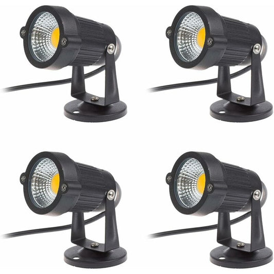 4 pcs Set LED Spotlights 3W 220V Adjustable Garden Spotlights Outdoor Lighting Garden Terrace V1188-MS-227-0837