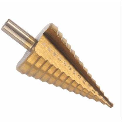 Step Cone Drill Bit - 4-42Mm - 14 Sizes - High Speed Steel ROund Shank Hole Cutter Tool V1188-MS-227-0846
