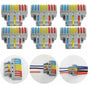 Electrical Connector, 6 pcs 3 In 9 Out Compact Conductor Connector, Cable Terminal Block Quick Spring V1188-MS-227-0851