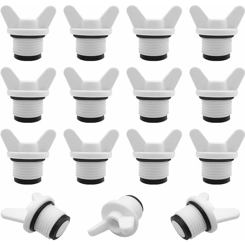 Plumbing Plug-15 pcs 1/2" Male External Thread Pipe Hex Plug,Blanking Plug,For Washing V1188-MS-227-0854