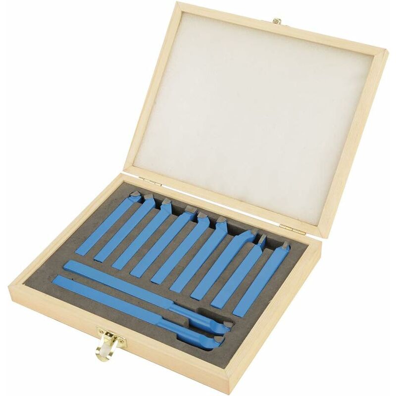 11 pcs Lathe Tool Set Metal Tip Lathe Tools Set Turning Tool Set Turning Tool Grooving Tool 8 X 8Mm V1188-MS-227-0859