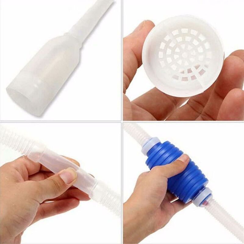 Clean Aquarium Siphon Tank Cleaning Accessory Hand Pump Tube Sucks Water 160Cm V1188-MS-227-0862