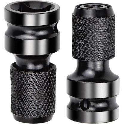 2 pcs Socket Adapters 1/2" Square Drive To 1/4" Impact Wrench Adapter Quick Release Converter For Impact V1188-MS-227-0867