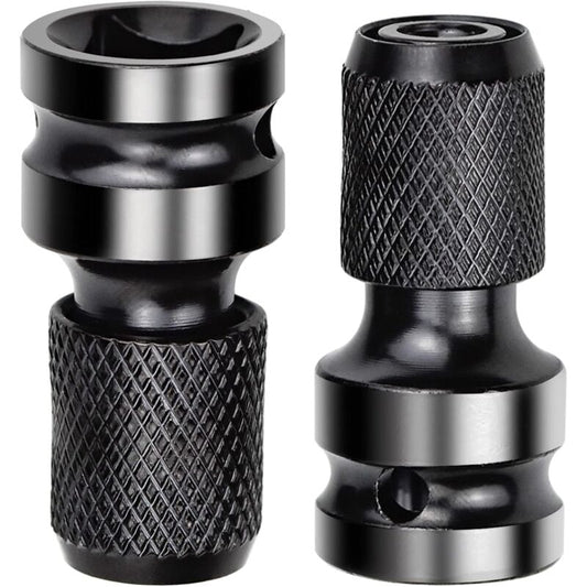 2 pcs Socket Adapters 1/2" Square Drive To 1/4" Impact Wrench Adapter Quick Release Converter For Impact V1188-MS-227-0867