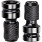 2 pcs Socket Adapters 1/2" Square Drive To 1/4" Impact Wrench Adapter Quick Release Converter For Impact V1188-MS-227-0867