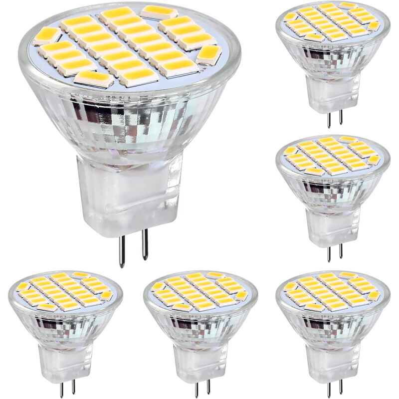 Mr11 Gu4 LED 3W Positive White Light 6500K, Non-Dimmable, Gu4 LED Spot Bulbs, 25-35W Halogen Equivalent, V1188-MS-227-0868