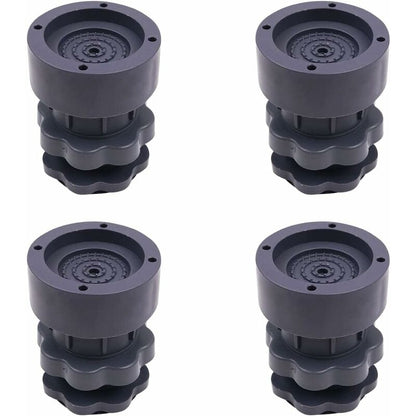 4-Piece Universal Adjustable Rubber Shock Pads For Washers, Dryers, Refrigerators V1188-MS-227-0870