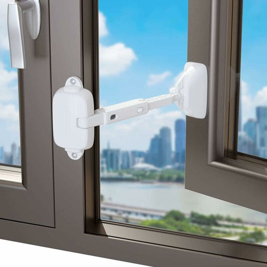 Child Safety Window Limiter For Baby Safety Window Locks, Window Safety Locks For Toddlers And Pets (White) V1188-MS-227-0875