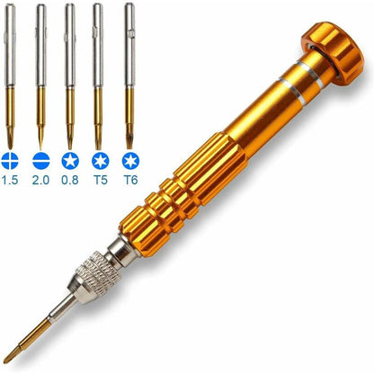 5-In-1 Multifunctional Precision Magnetic Small Pocket Screwdriver For Eyeglasses, Smartphones, Tablets, V1188-MS-227-0877