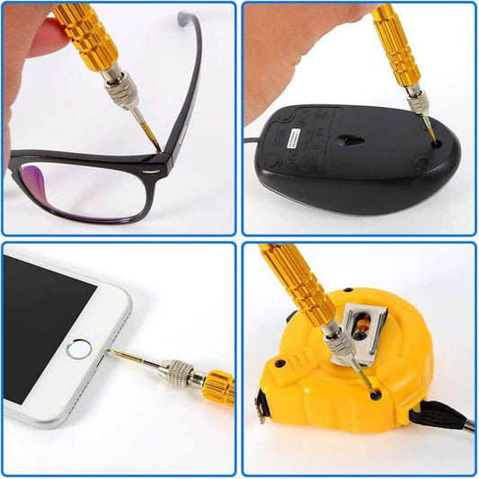 5-In-1 Multifunctional Precision Magnetic Small Pocket Screwdriver For Eyeglasses, Smartphones, Tablets, V1188-MS-227-0877