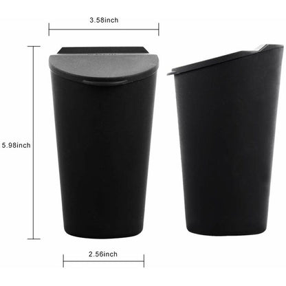 Small Car Trash Can With Lid - Car Cup Holder - Car Door Pocket Trash Can - Garbage Bin For Car, Home, Office V1188-MS-227-0883