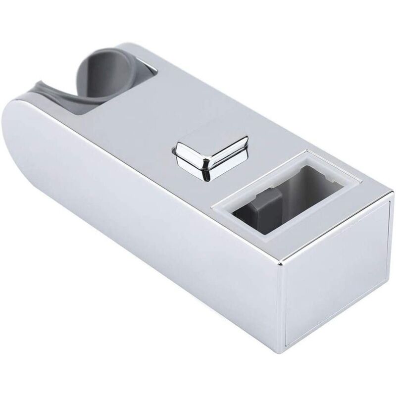 Shower Head Holder Slider Bar Pole Bracket, Chrome Height Adjustable Shower Head Rail Bracket Slider Bar V1188-MS-227-0884