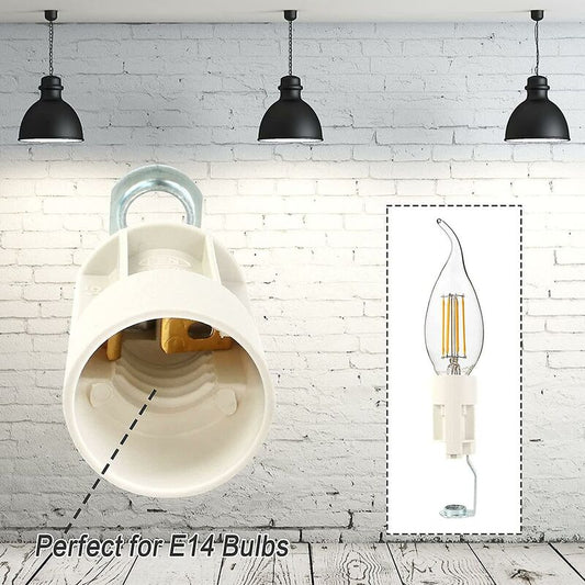 E14 Bulb Base Adjustable E14 Lamp Sockets Converter E14 Socket Bayonet Socket Candle Lamp Holder For LED Bulb V1188-MS-227-0885