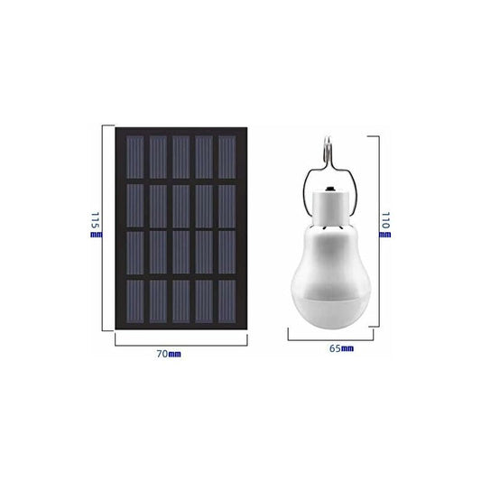 Portable Solar Light LED Bulb Solar Powered With Solar Panel For Garden, Patio, Indoor, Outdoor, Hiking, V1188-MS-227-0888