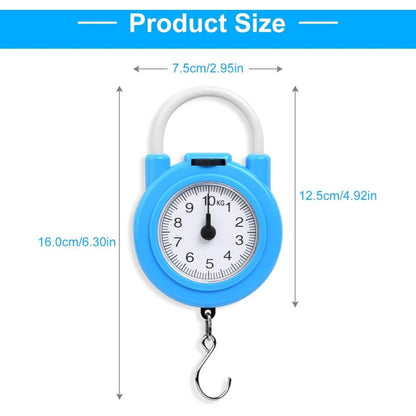 Luggage Scale, Max 10Kg Small And Portable Torque Scale With Comfortable Grip For Travel And Work V1188-MS-227-0900