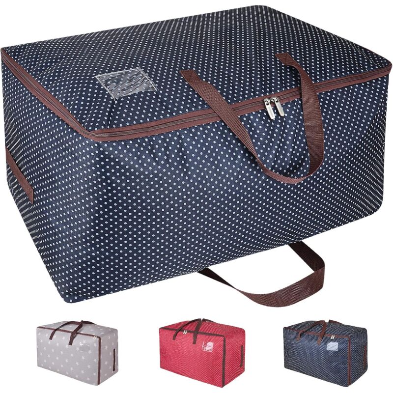 100L Garment Bags, Thick Oversized Organizer Storage Bag, Travel Bag (Blue) V1188-MS-227-0903