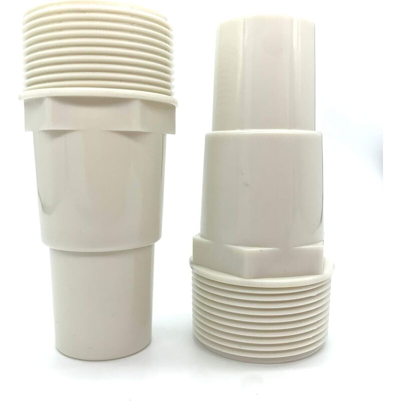 Pool Filter Pump Hose Adapter 1/4"-1/2" Thread 1.5" Pvc Fitting Connector 417-6060 (2 Pack) V1188-MS-227-0908