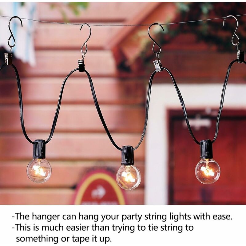 25 pcs Metal Curtain Hooks Hanging Clips For Curtain Party String Lights Outdoor Activity Wire Home Decoration V1188-MS-227-0909