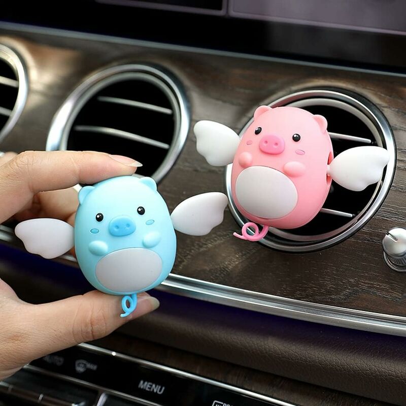 Car Vent Clip Pig Decoration, Cute Car Air Conditioning Vent Clip Air Outlet Clip Car Diffuser Charm For Most V1188-MS-227-0912