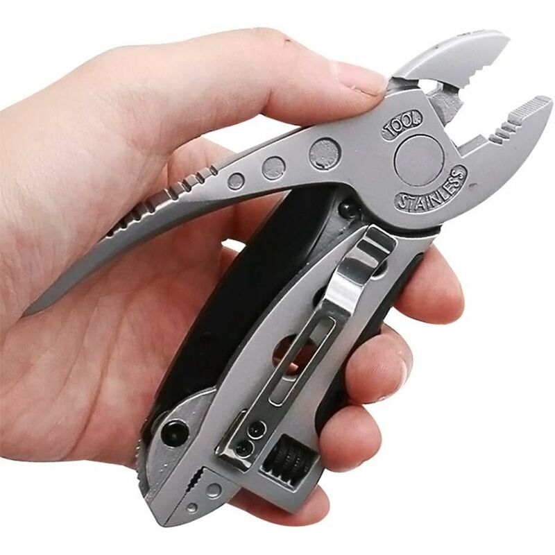 Multifunctional Adjustable Screwdriver Wrench Pliers Pocket Multitool Outdoor Camping V1188-MS-227-0918