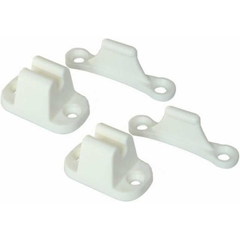 2X T-Shaped Door Retainer Kit Stop Retaining Plastic Hook Holder Compatible Door Latch Bracket For Rv Trailer V1188-MS-227-0924