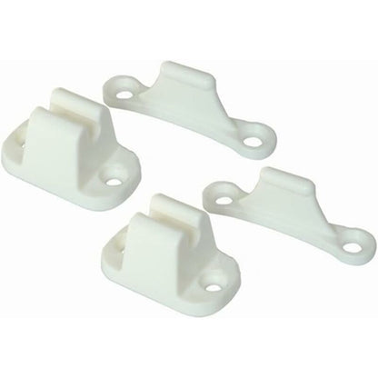 2X T-Shaped Door Retainer Kit Stop Retaining Plastic Hook Holder Compatible Door Latch Bracket For Rv Trailer V1188-MS-227-0924